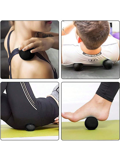 Massage Lacrosse Ball, Suitable For Muscle Soreness, Shoulders, Neck, Back, Feet, Body, Deep Tissue, Trigger Points, Muscle Knots, Yoga And Myofascial Release