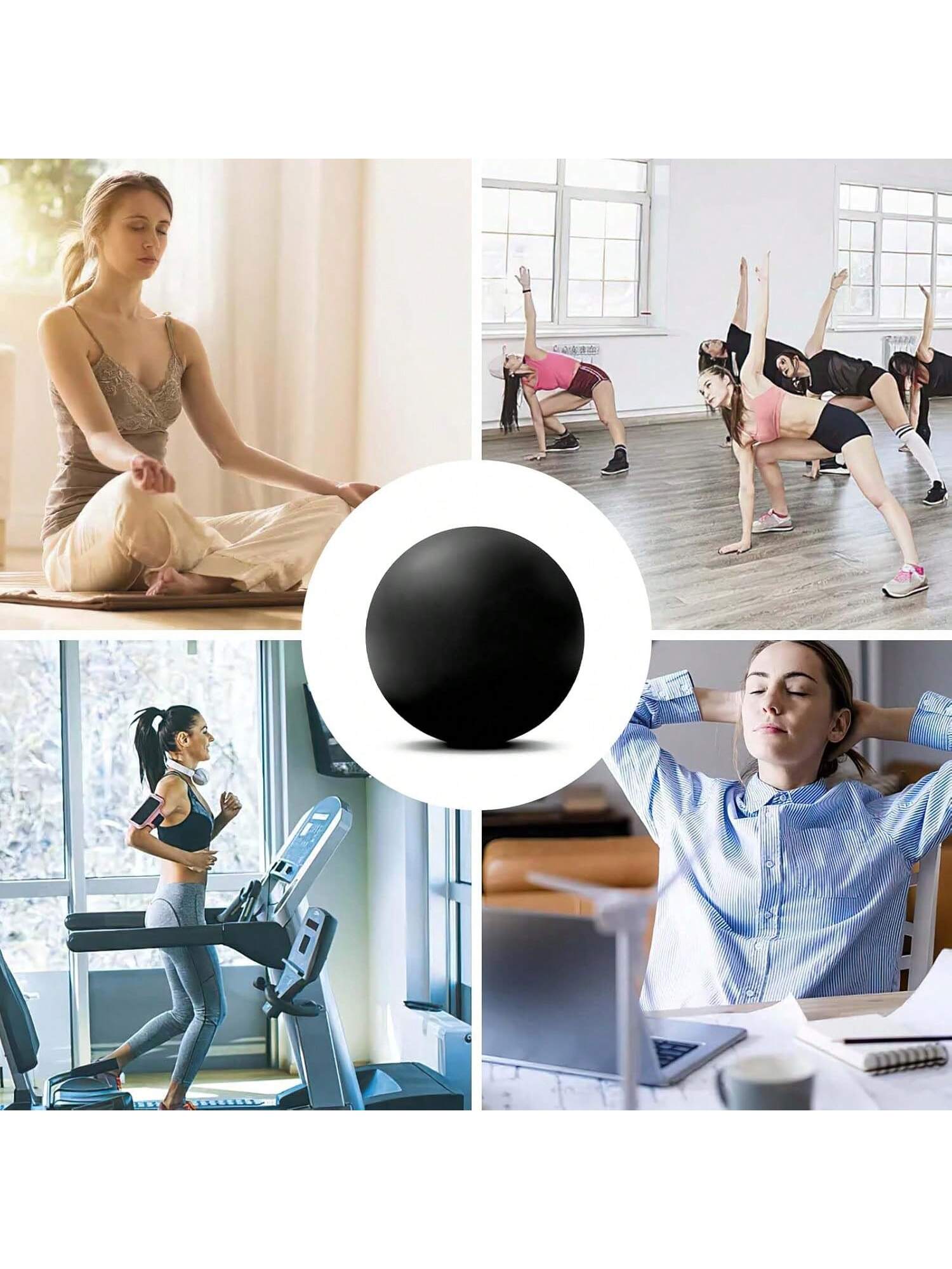 Massage Lacrosse Ball, Suitable For Muscle Soreness, Shoulders, Neck, Back, Feet, Body, Deep Tissue, Trigger Points, Muscle Knots, Yoga And Myofascial Release