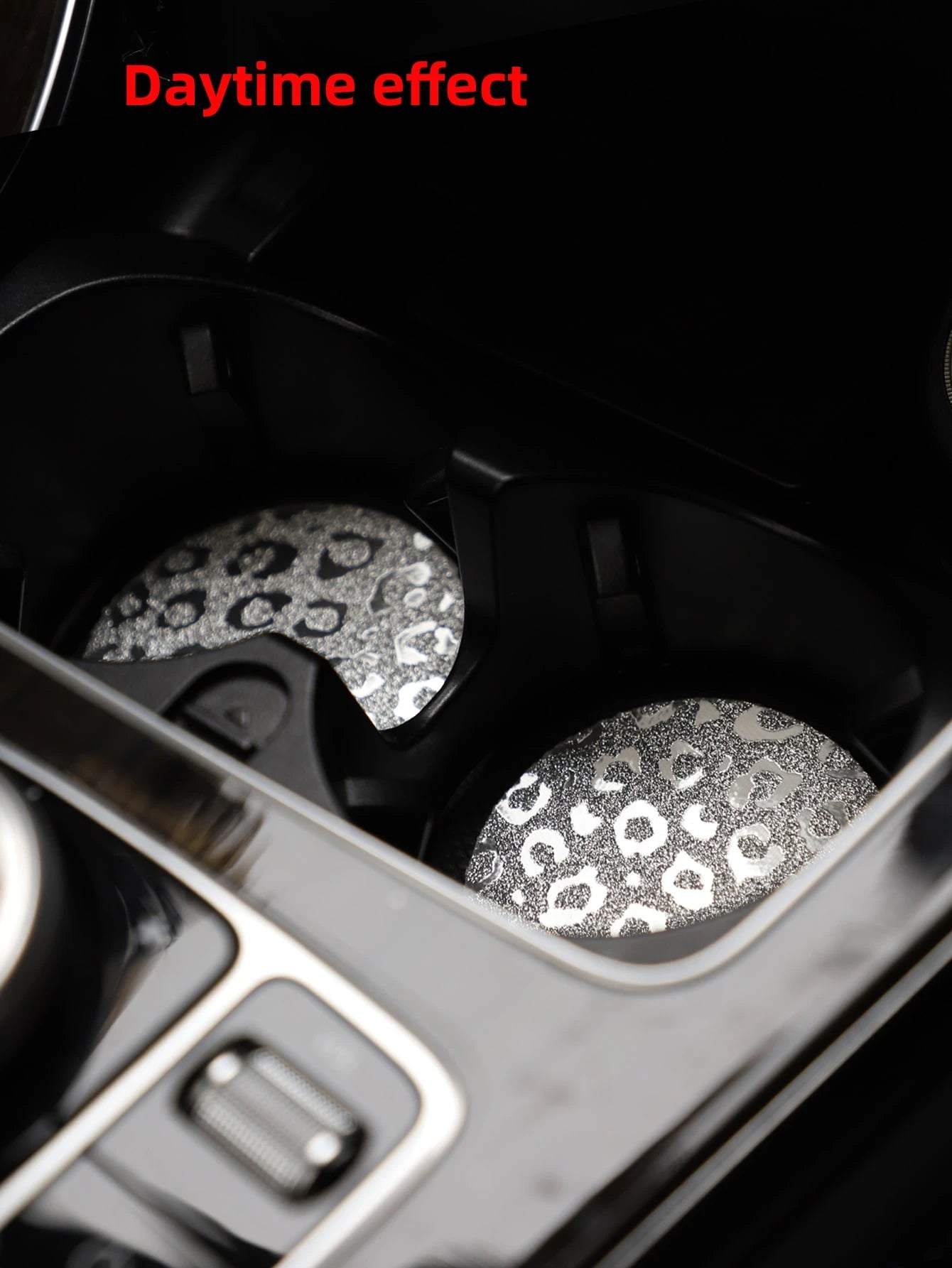 MEIKAXIU 2pcs Leopard Print Car Coaster