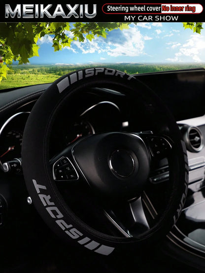 MEIKAXIU New Arrival SPORT 3D Foam Neoprene Steering Wheel Cover, Suitable For 14.5-15 Inch Cars, Automotive Interior Accessories, For Women