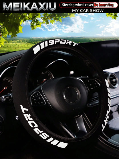 MEIKAXIU New Arrival SPORT 3D Foam Neoprene Steering Wheel Cover, Suitable For 14.5-15 Inch Cars, Automotive Interior Accessories, For Women