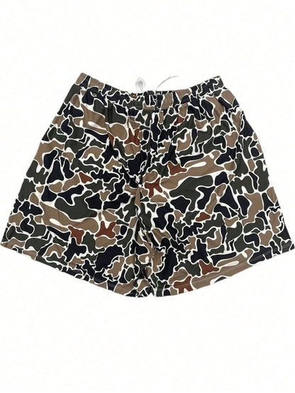 Men's And Women's Camo Shorts Adult Cmouflage Print Beach Casual Swim Short Trunks