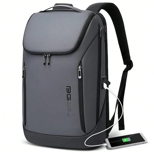 Men's Business Travel Laptop Backpack, Compatible With 15.6-Inch Laptops, Simple, Lightweight, Slim And Versatile Casual Backpack.