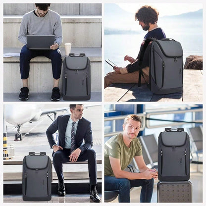 Men's Business Travel Laptop Backpack, Compatible With 15.6-Inch Laptops, Simple, Lightweight, Slim And Versatile Casual Backpack.