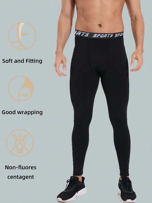 Men's Quick-Dry Compression Pants, Athletic Base Layer Tight Pants, Fitness Running Tight Pants