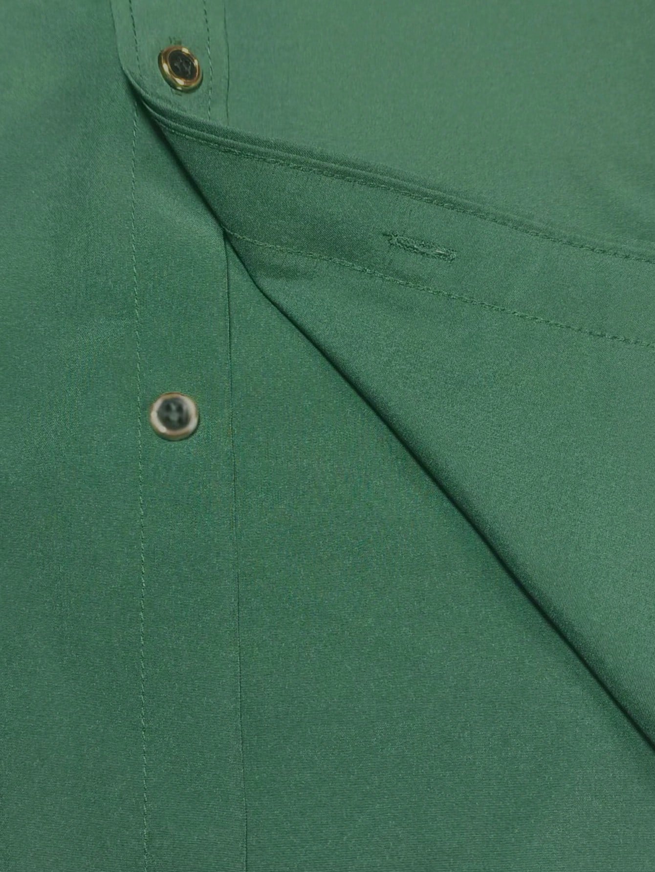 Men's Solid Color Button Design Business Formal Long Sleeve Shirt