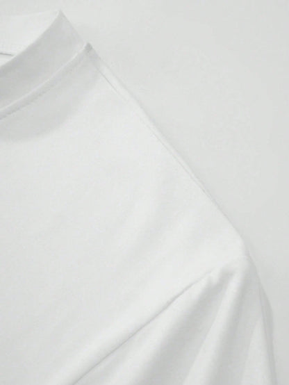 Men's Summer Casual Solid Color Short Sleeve T-Shirt, Breathable & Comfortable, Fashionable