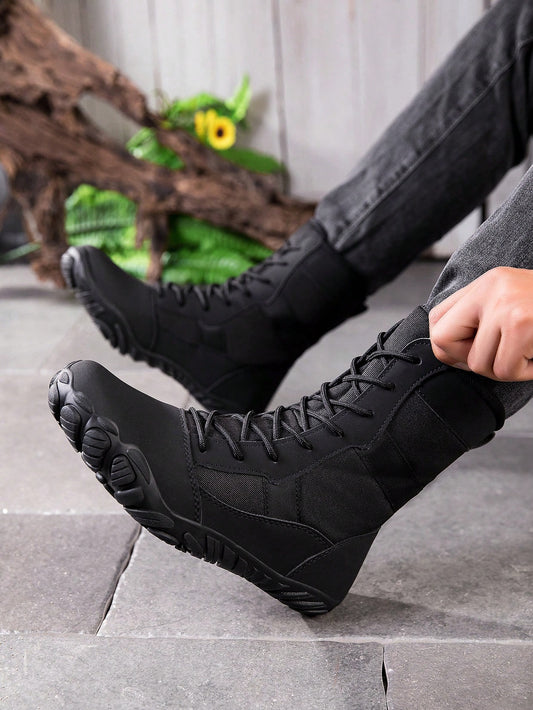 Men's Winter New Five-Finger Shoes, Wide Toe Rubber Boots, Wear-Resistant Outdoor Sports Shoes, Hiking Boots, Versatile Design For Daily Wear