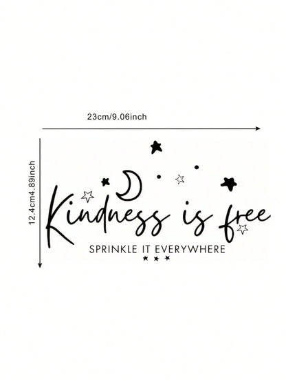 Mercy Surrounds Kindness- Waterproof Vinyl Decals, Matte Finish, Easy Apply For Plastic Surfaces