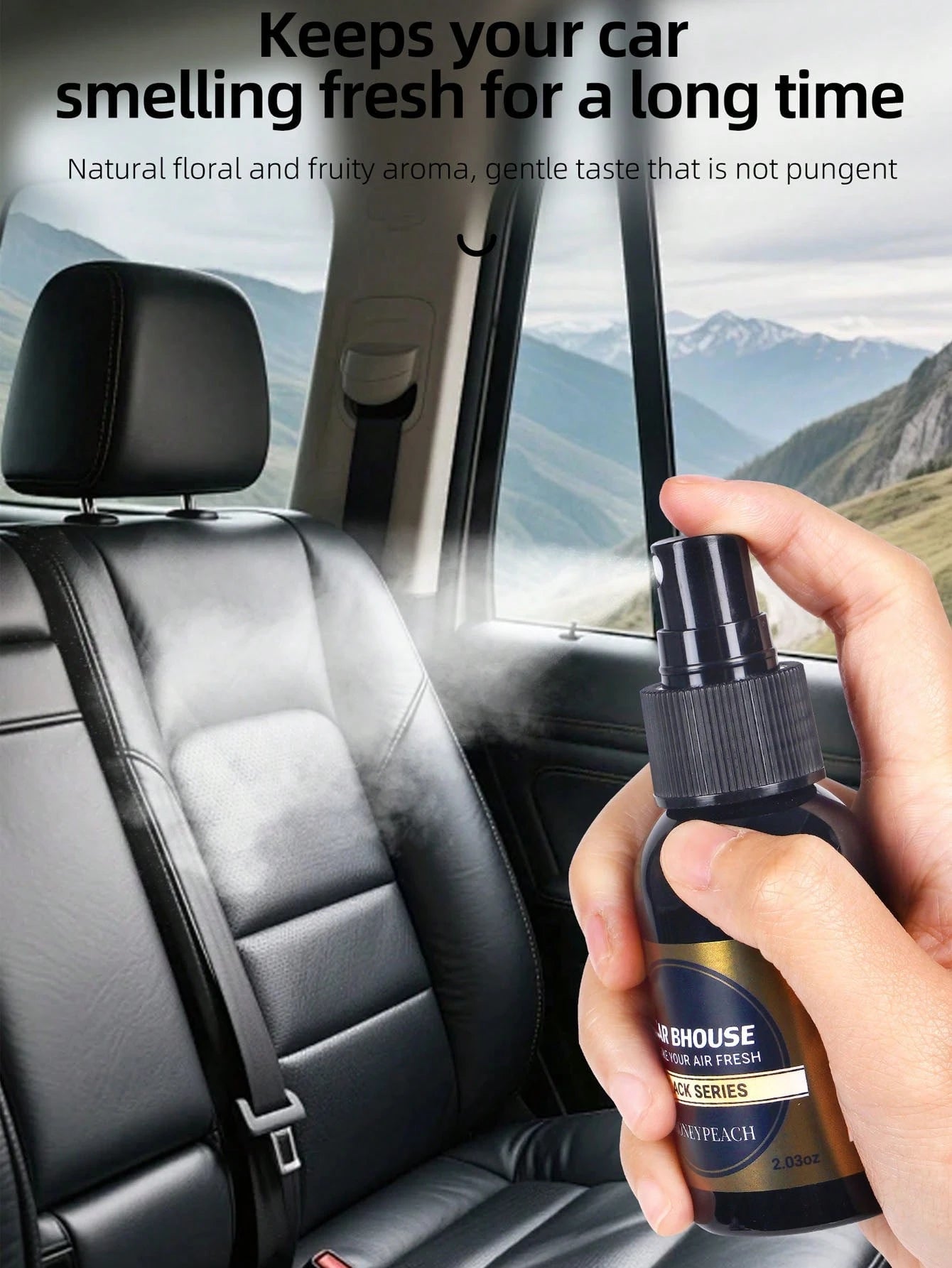 Mini Car Diffuser Gift Set, Long-Lasting Air Freshener, Car Deodorizer Diffuser, 2-In-1 Car Humidifier And Air Freshener, Cute Car Accessories For Women, Fashionable Car Decor, Suitable For Car, Home