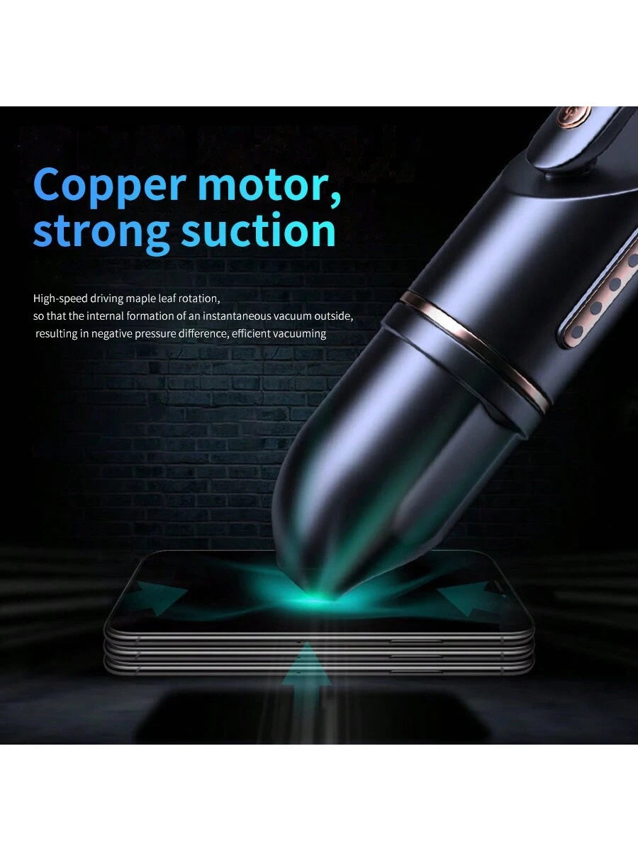 Mini Car Vacuum Cleaner- Powerful Suction, High Performance, Compact & Efficient, 12V Power- Easily Clean Every Crevice And Groove Of Car Interior