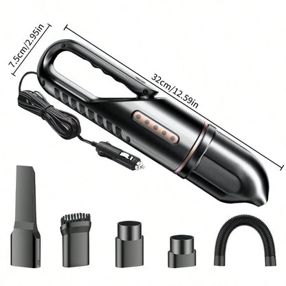 Mini Car Vacuum Cleaner- Powerful Suction, High Performance, Compact & Efficient, 12V Power- Easily Clean Every Crevice And Groove Of Car Interior