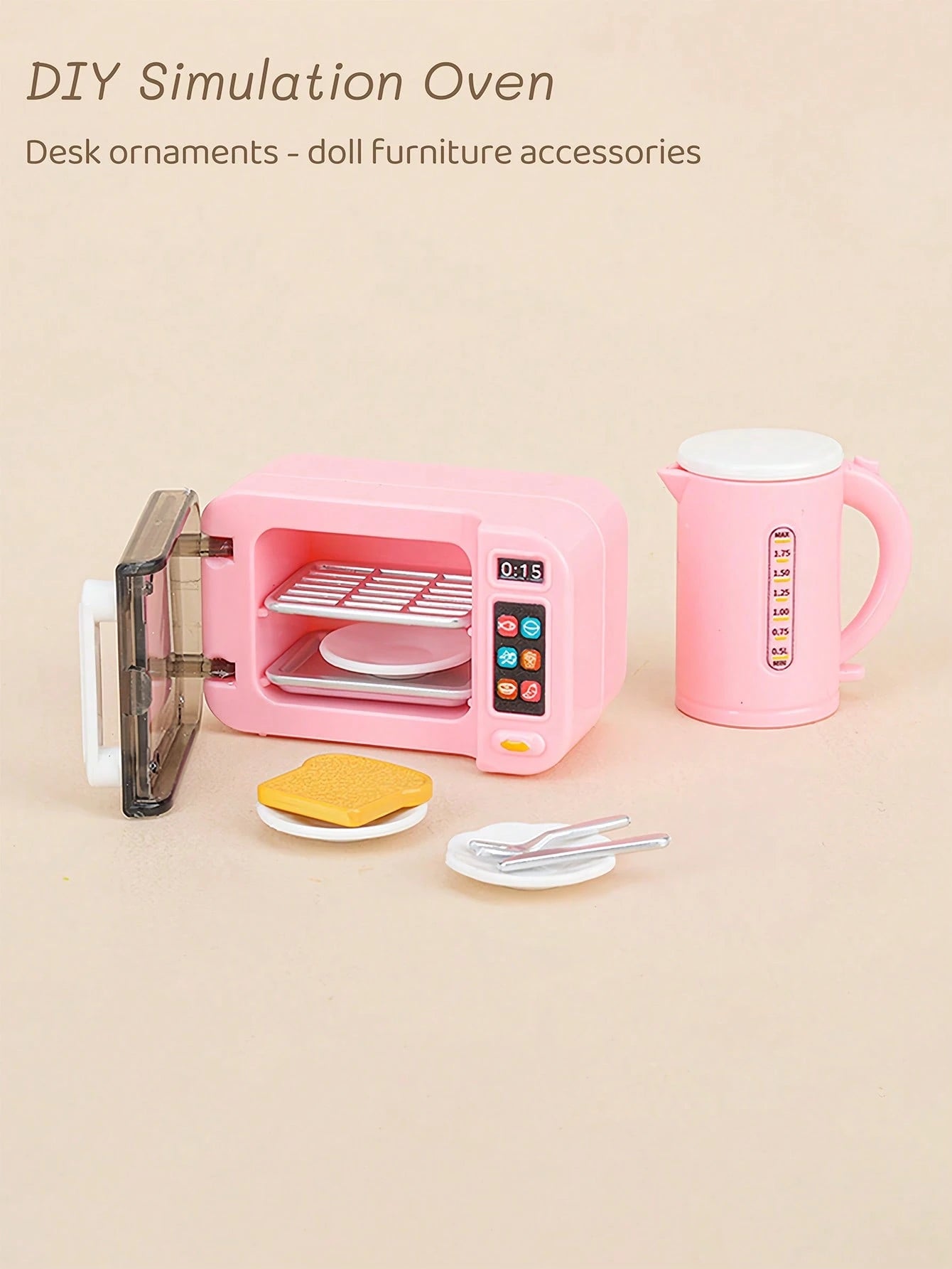 Miniature Appliances, Camping Tableware Set, Decorative Collectibles, Dessert Table Accessories, Activity Display Props, Realistic Model, Game Accessories, Roleplay Set