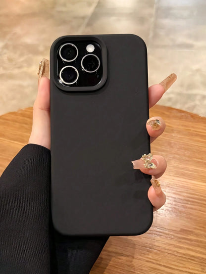 Minimalist Dopamine Themed Black Soft Phone Case Compatible With 17 Pro Max/17 Pro/17 Air/17/16 Pro Max/16 Pro/16/16 Plus, Creative Design