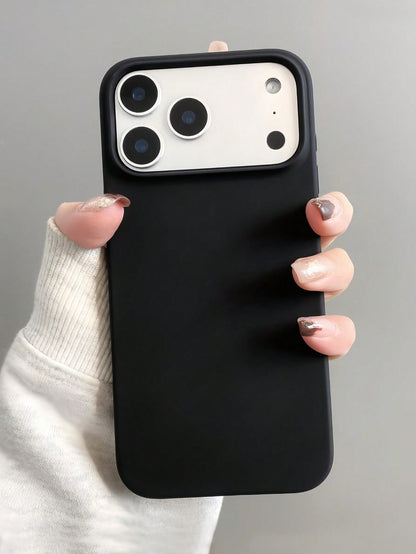 Minimalist Dopamine Themed Black Soft Phone Case Compatible With 17 Pro Max/17 Pro/17 Air/17/16 Pro Max/16 Pro/16/16 Plus, Creative Design