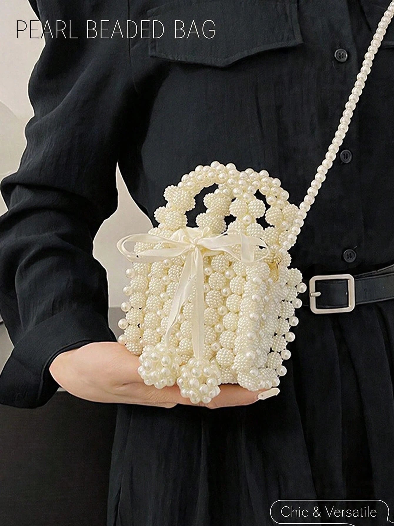 Minimalist Luxury Niche Style Mini Pearl Handbag For Women,Elegant Pearl Bag,Evening Bag, Crossbody Bag,Perfect For Wedding,Party, Purse,Gift For Her