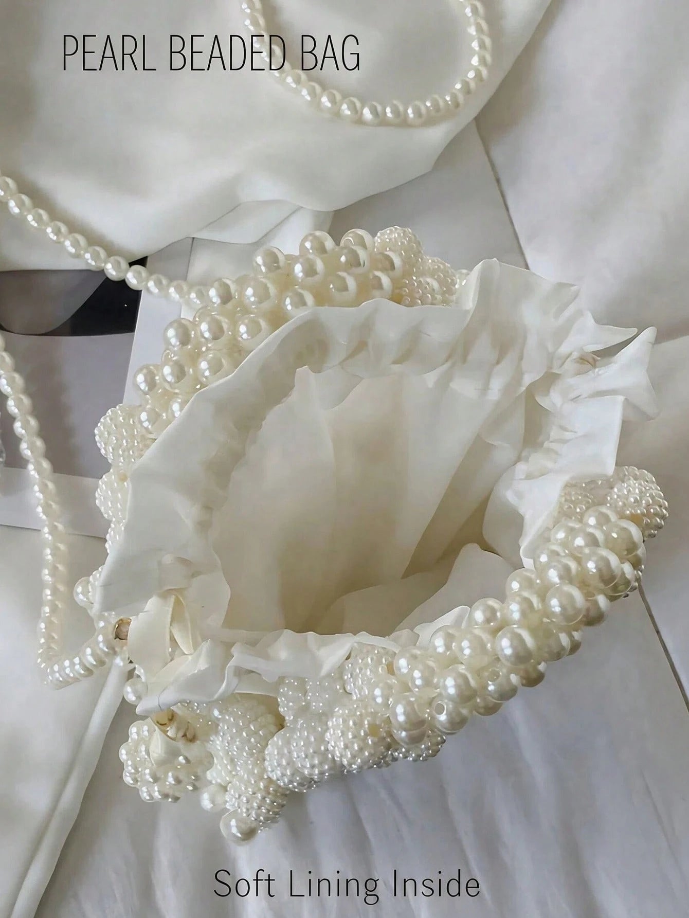 Minimalist Luxury Niche Style Mini Pearl Handbag For Women,Elegant Pearl Bag,Evening Bag, Crossbody Bag,Perfect For Wedding,Party, Purse,Gift For Her