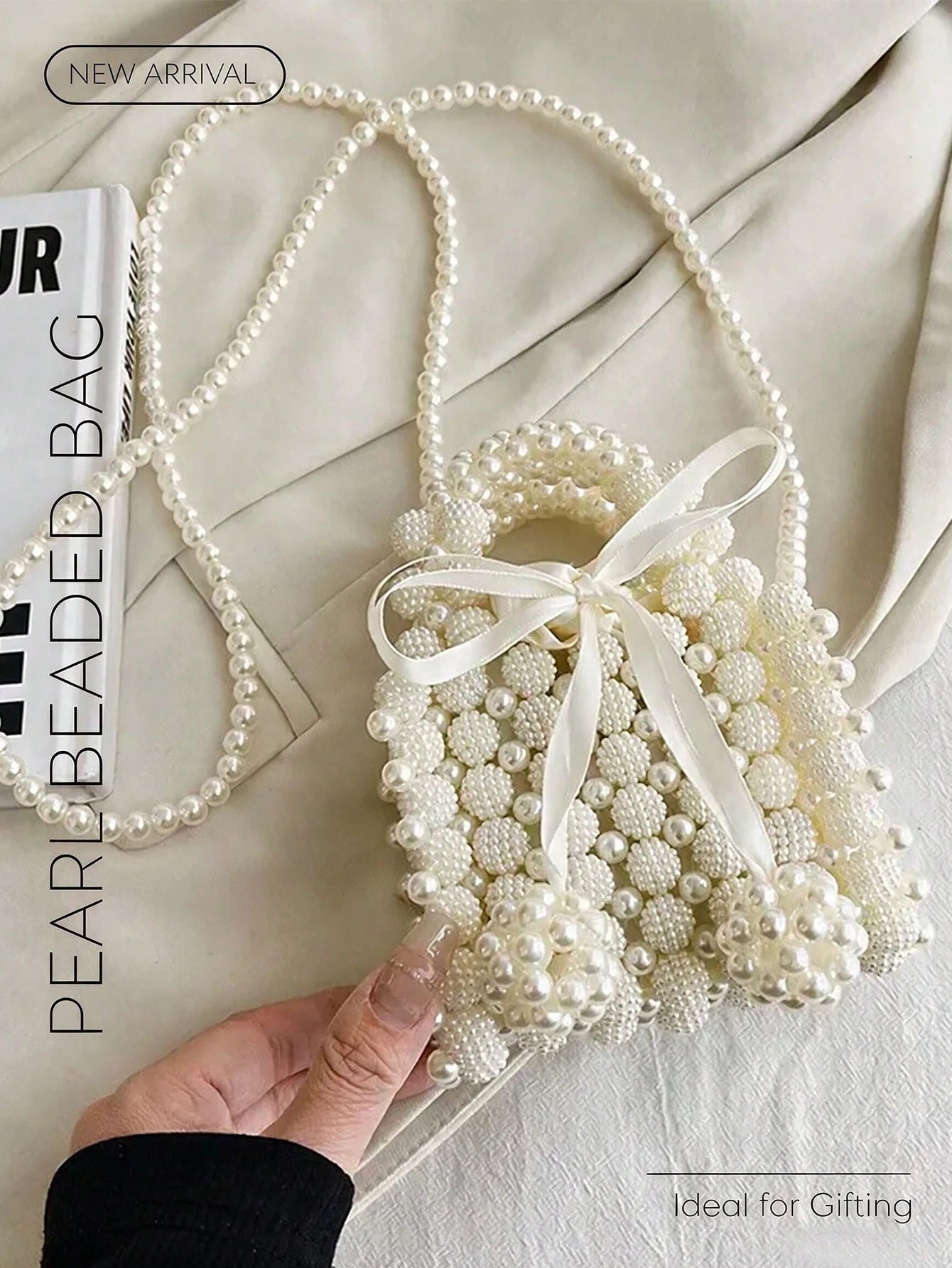 Minimalist Luxury Niche Style Mini Pearl Handbag For Women,Elegant Pearl Bag,Evening Bag, Crossbody Bag,Perfect For Wedding,Party, Purse,Gift For Her