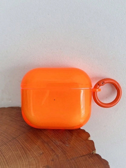 Minimalist Neon Orange Earphone Case