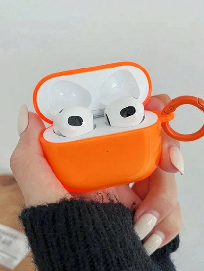 Minimalist Neon Orange Earphone Case