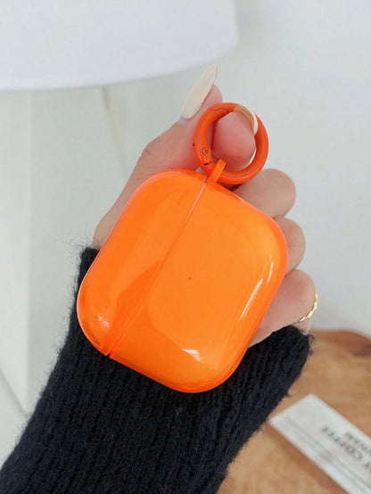 Minimalist Neon Orange Earphone Case