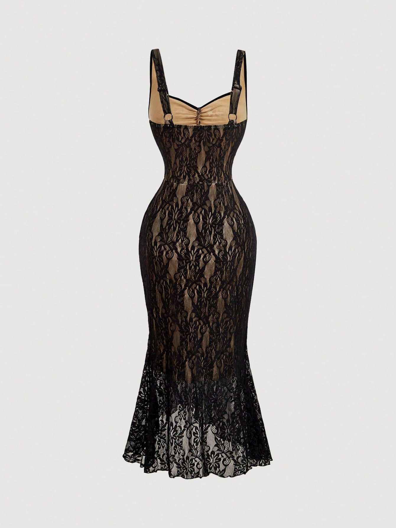 MOD Women's Elegant Sexy Lace Mermaid Midi Dress