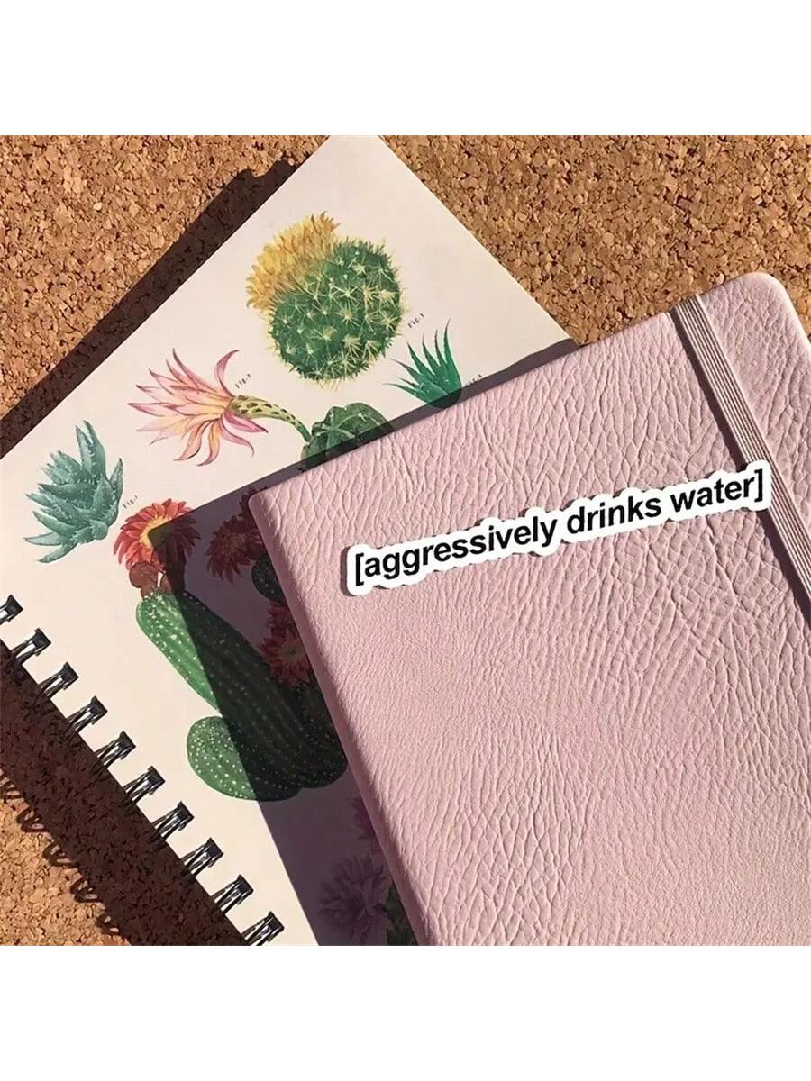 Motivational Drinking Water Stickers, Fun Water Bottle Slogan Stickers, Aesthetic Text Stickers, Cup Stickers, Waterproof Sticker Pack For Decorating Cups, Bottles, School Supplies, Crafts, DIY Art Su
