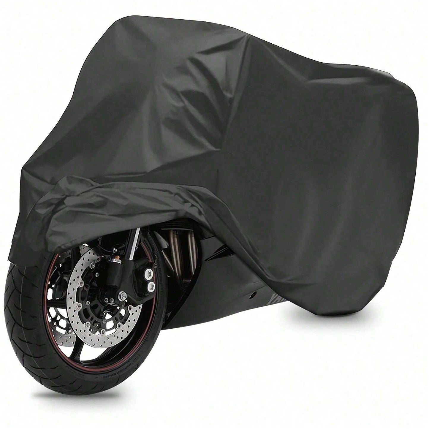 Motorcycle/Bicycle/Electric Scooter Cover- Waterproof, Dustproof, UV-Resistant And Snowproof Cover, Black Motorcycle Accessory, Fits Most Motorcycles And Bicycles