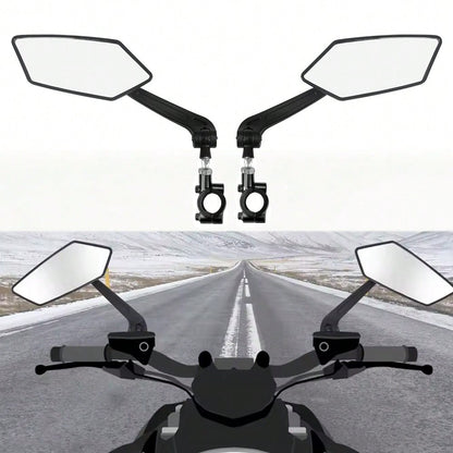 Motorcycle Rear View Mirrors,Fits 7/8" (22mm) Handlebar 360° Rotatable Wide Angle Safety Glass For Bicycles,Mountain Bike, Varadero XL 1000 Varadero1000 Varadero125 Adjustable Rearview Side Mirrors Ac