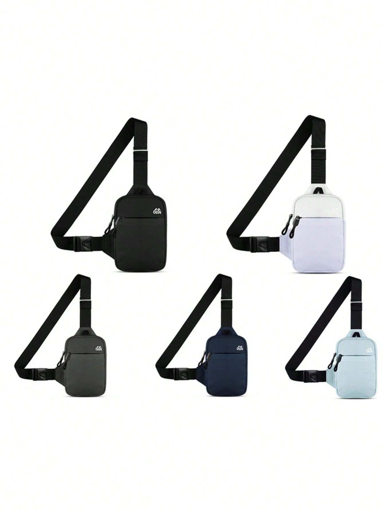 Multi-Pocket Shoulder Bag, Casual Nylon Crossbody Bag, Travel Hiking Daily Backpack With Zipper Strap, Essential For School