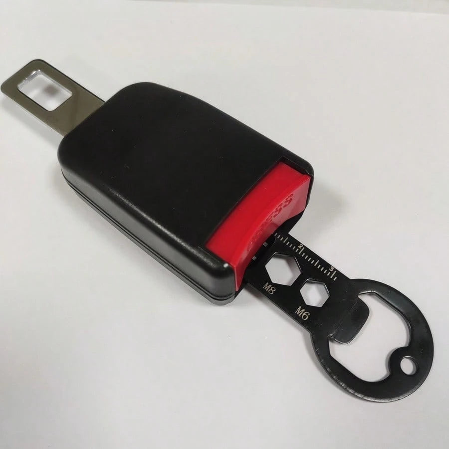 Multifunctional Car Lock Tongue Portable Bottle Opener Keychain Wrench Outdoor Convenient EDC Tool