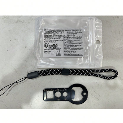 Multifunctional Car Lock Tongue Portable Bottle Opener Keychain Wrench Outdoor Convenient EDC Tool