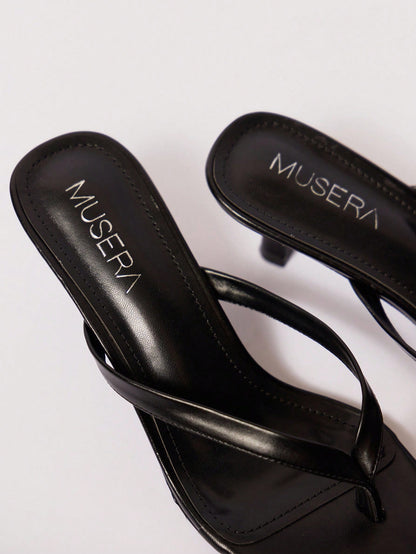 MUSERA Heeled Kitten Sandal Cute Fun Girly For Summer For