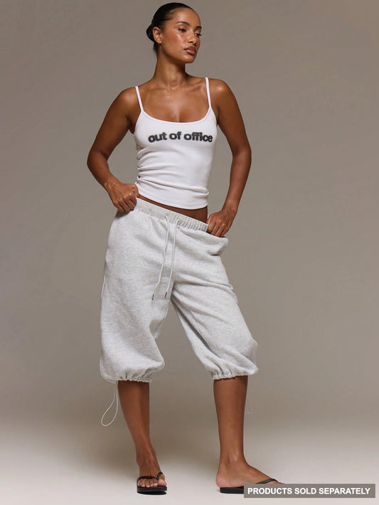 MUSERA Low Rise Adjustable Toggle Cropped Joggers Altitude Spring Summer Cute Vacation Holiday Airport Lounge Casual Everyday