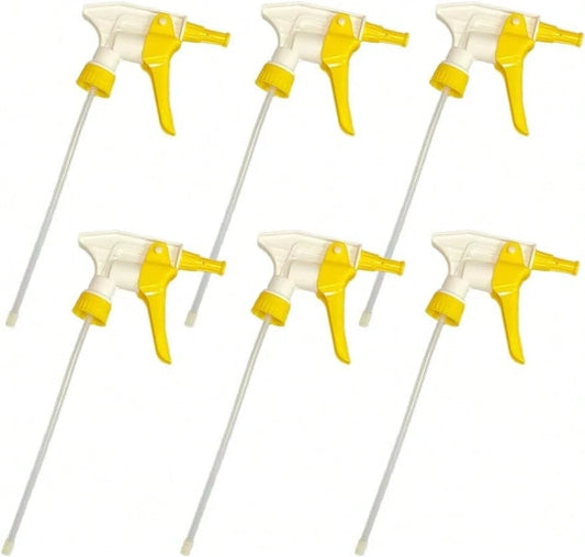 Nanoskin 6-Pack Heavy-Duty Foamer Trigger Sprayer U2013 High-Volume, Comfortable Grip, Acid-Resistant, Durable Design, 9 1_4" Dip Tube| Ideal For Professional Auto Detailing And Cleaning Applicat