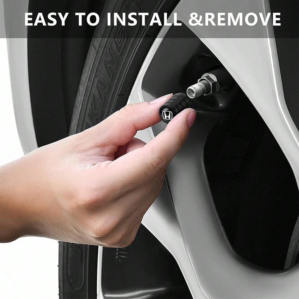 NEW- 4pcs Tire Valve Stem Caps, Compatible With Chevrolet Chevy Series Stem Cap Universal Car Air Cover Car Accessories For Cars, SUV, Truck, Motorcycles Black