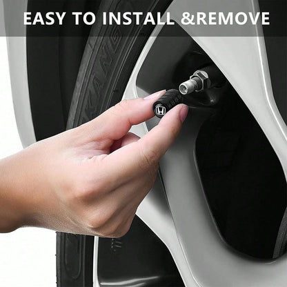 NEW- 4pcs Tire Valve Stem Caps, Compatible With Chevrolet Chevy Series Stem Cap Universal Car Air Cover Car Accessories For Cars, SUV, Truck, Motorcycles Black