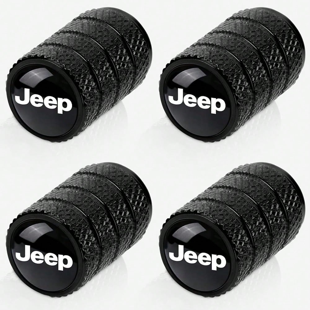 NEW- 4pcs Tire Valve Stem Caps, Compatible With Chevrolet Chevy Series Stem Cap Universal Car Air Cover Car Accessories For Cars, SUV, Truck, Motorcycles Black