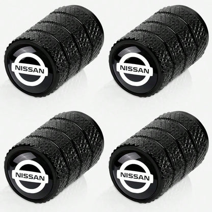 NEW- 4pcs Tire Valve Stem Caps, Compatible With Chevrolet Chevy Series Stem Cap Universal Car Air Cover Car Accessories For Cars, SUV, Truck, Motorcycles Black