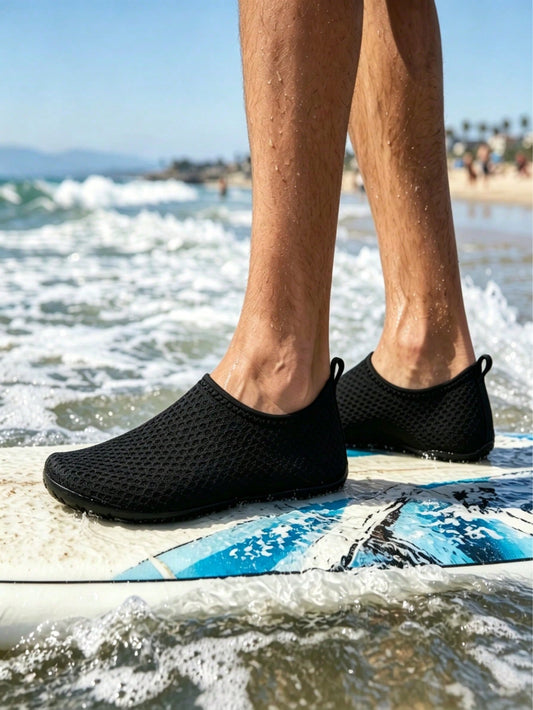 New Beach Shoes, Anti-Slip Water Socks, Breathable Running Shoes, Soft Bottom Diving Shoes, Unisex For Water Park, Anti-Cut Snorkeling Shoes