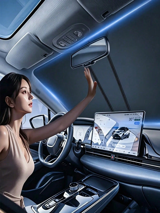 New Car Front Windshield Sunshade, Car Interior Front Windshield Sunshade And Heat Insulation Cover, Car Window Sunshade, Car Sunshade. Suitable For Halloween, Christmas, Christmas Eve, New Year