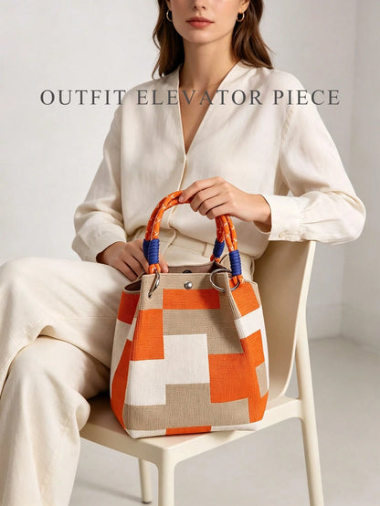 New Fashion Women's Handbag- Multifunctional Shoulder Bag With Safety Lock Design, Large Capacity Tote Bag, ﻿