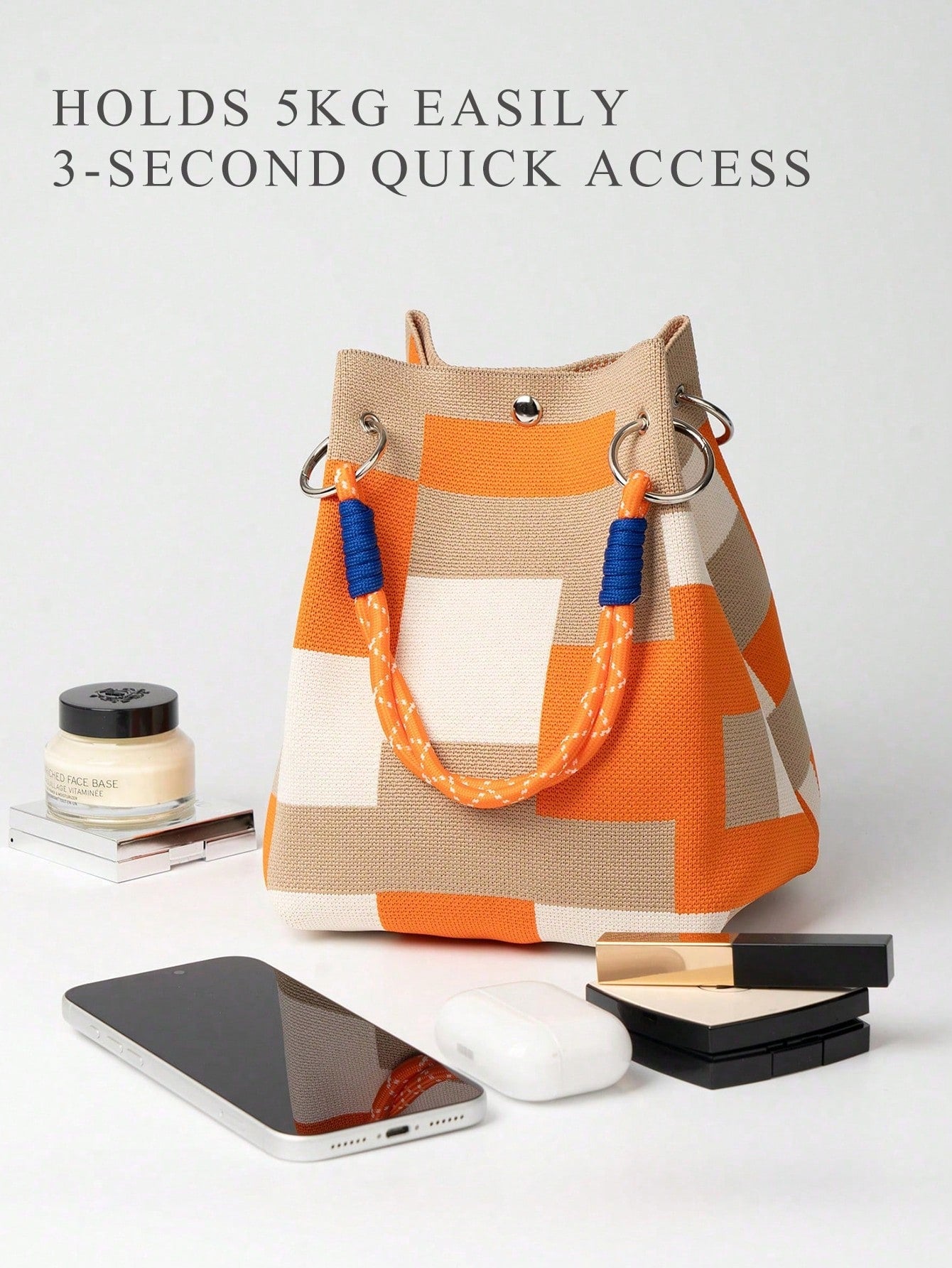 New Fashion Women's Handbag- Multifunctional Shoulder Bag With Safety Lock Design, Large Capacity Tote Bag, ﻿