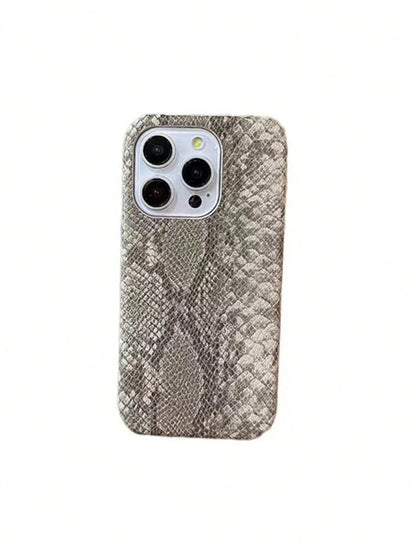 New High-Quality Full Coverage PU Leather Snake Pattern Personalized Anti-Drop Card Holder Phone Case Protective Cover Suitable For IPhone 11/12/13/14/15/16/17 Pro Max Anti-Drop Phone Case Protective