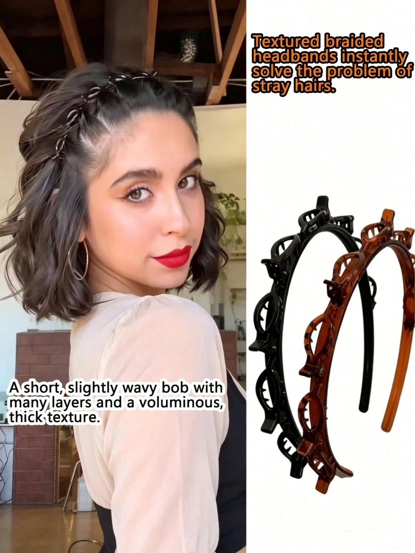 New Korean Style Hollow Texture Headband, Bathroom Hair Accessory, Women's Headband, Women's Hair Accessory, Hair Styling Tool, Hair Clip, Headband, Women's Curly Hair Accessory