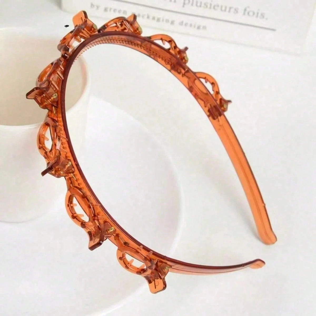 New Korean Style Hollow Texture Headband, Bathroom Hair Accessory, Women's Headband, Women's Hair Accessory, Hair Styling Tool, Hair Clip, Headband, Women's Curly Hair Accessory
