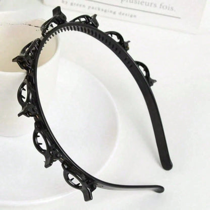 New Korean Style Hollow Texture Headband, Bathroom Hair Accessory, Women's Headband, Women's Hair Accessory, Hair Styling Tool, Hair Clip, Headband, Women's Curly Hair Accessory