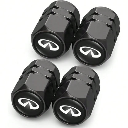 NEW- Tire Valve Caps, Valve Stem Caps Fit Accord Civic Fit CRV Pilot EX CR-V EX-L Touring Pilot, Alloy Car Tire Caps For Corrosion Resistant Leak-Proof Car Accessories, Black