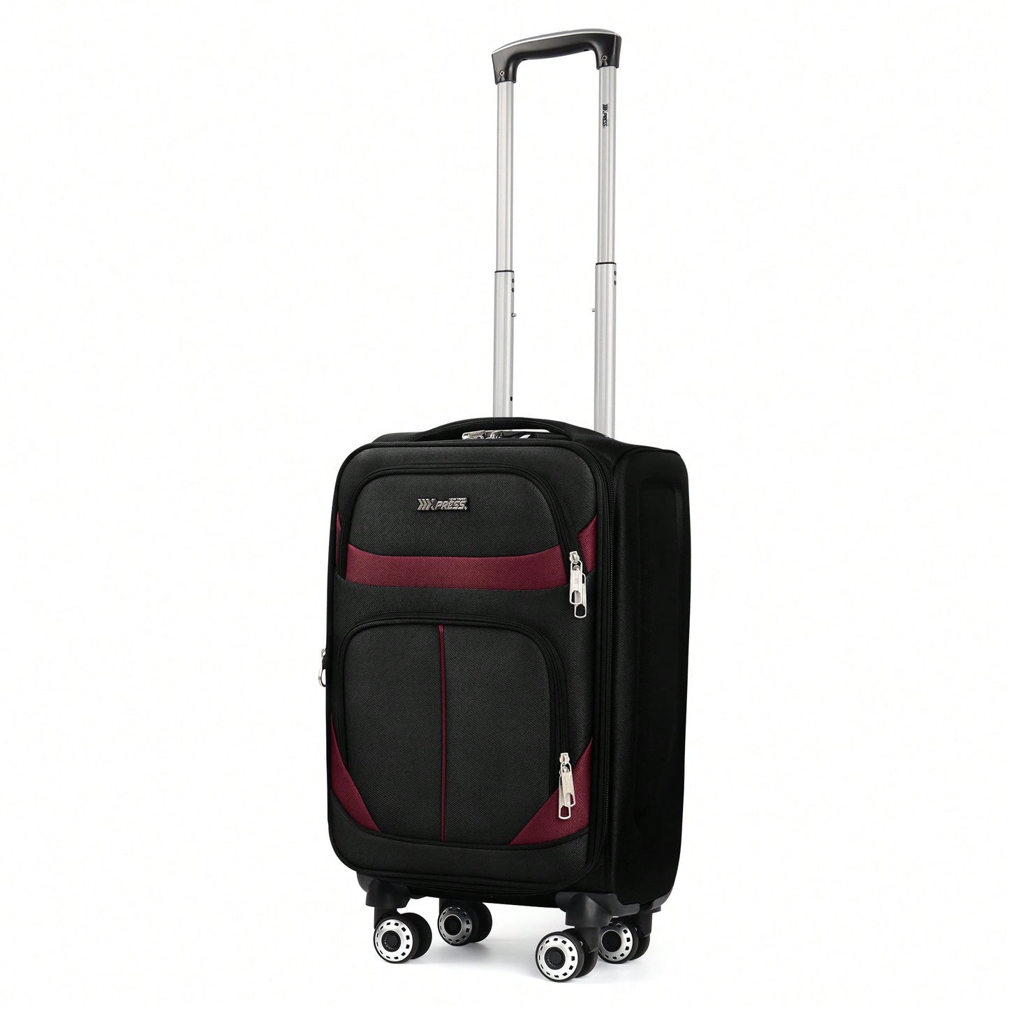 NEW YORK XPRESS Lightweight Expandable Softside Suitcase,With Spinner Wheels & Bult-In Lock,Resistant Polyester Travel Luggage,Multiple Pockets Luggage