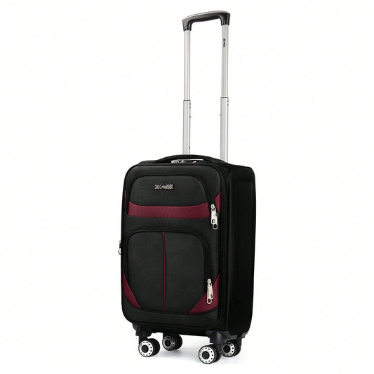 NEW YORK XPRESS Lightweight Expandable Softside Suitcase,With Spinner Wheels & Bult-In Lock,Resistant Polyester Travel Luggage,Multiple Pockets Luggage